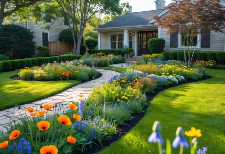 Wildflower Garden Front Yard Design Ideas for Low-Maintenance, Pollinator-Friendly Landscapes