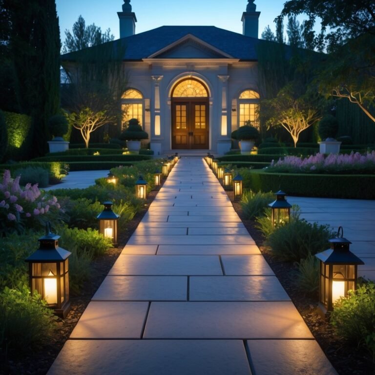 Traditional Landscape Ideas for a Grand Entrance