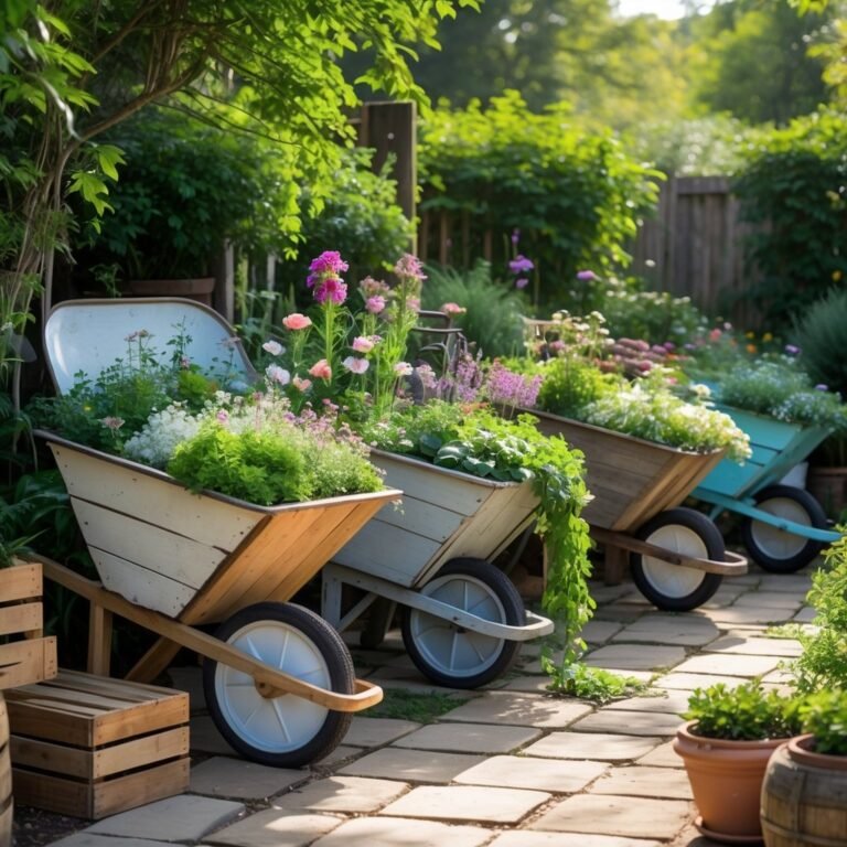 10 Creative Wheelbarrow Garden Ideas for a Rustic Look