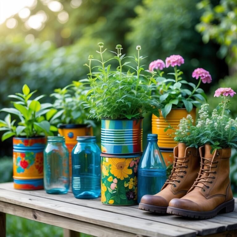 10 Smart Ways to Turn Trash into Beautiful Garden Decor
